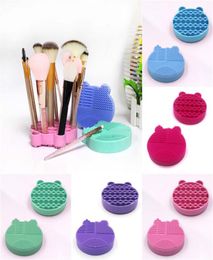 Makeup Brush Cleaner Silicone Washing Brushes Cleansing Sponge and Mat Cosmetic brushes Clean Scrubber Foundation Cleaning Pad Mak8908470
