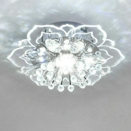 Ceiling Lights Creative LED Light Crystal Flower Chandelier Bedroom Hallway Living Room Pendant Lamp Kitchen Decoration