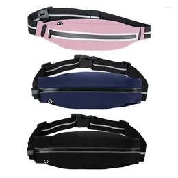 Outdoor Bags Slim Running Bag With Reflective Strip Lightweight Waterproof Sport Waist Pack Exercise Workout Belt