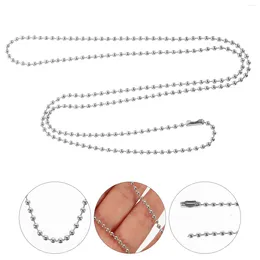 Dog Collars Tag Necklace Beads Chain For DIY Craft Chains Stainless Steel Balls Man