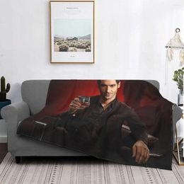 Blankets Lucifer Blanket Coral Fleece Plush Textile Decor Tom Ellis Multi-function Super Warm Throw For Bedding Car Thin