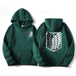 Men's Hoodies Sweatshirts Attack on Titan Hoodie for Boys and Girls Sweater Clothes Shingeki No Kyojin Pullovers Hoodie Kids Jacket Y240510