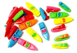 Party Favor 100 Pcs Mini Water Motorcycle Speed Boat Kids Pinata Filler Vending Toys Cup Cake Souvenirs Gadget