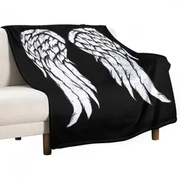 Blankets Daryl Dixon Wings - Zombie Throw Blanket For Sofa And Bed Covers Summer Bedding