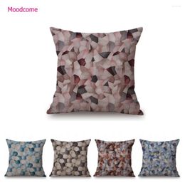 Pillow Nordic Colour Marble Cobblestone Art Geometrics Dots Modern Decoration Living Room Sofa Case Cotton Linen Cover