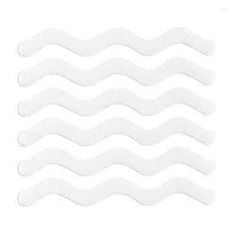 Bath Mats Anti Slip Shower Stickers 6Pcs Transparent Tape S-Shaped Strips Adhesive Staircase Step Treads