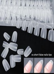False Nails 120Pcs Press On XS Short Square Oval Coffin Tips System Nail Gel X Acrylic Fake Art7728272