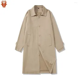 Men's Trench Coats Coat Men Lightweight Spring And Autumn Thin Overcoat High Street Japan Style Long Jackets Fashion Clothing 2024