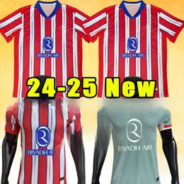 Atletico Madrids Soccer Jerseys GRIEZMANN 24 25 120th Anniversary 2024 2025 M.LLORENTE KOKE SAUL Correa LEMAR Football Shirt Mens Uniforms 16-4XL