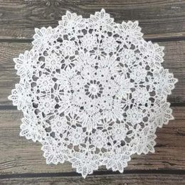 Table Mats Embroidery Luxury Crochet Doilies Coffee Mug Christmas Decoration Kitchen Dinning Cup Placemats For Pad