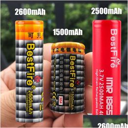 Batteries 100% Authentic Fire Imr 2600/2500/1500Mah 60A 40A 30A 3.7V Rechargeable Battery For Box Mod Fedex Drop Delivery Electronic Dhtvg