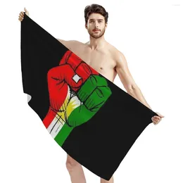 Towel TOADDMOS Kurdistan Flag Brand Design Cosy Microfiber Bath Warm Home Comfortable Lightweight Soft Beach For Surfing