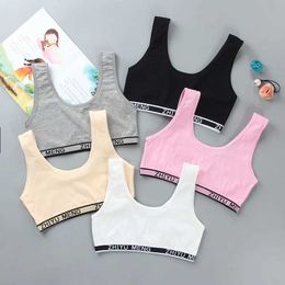 Vest Childrens cotton sports training bra childrens underwear girls crop 8-14 years agoL240502