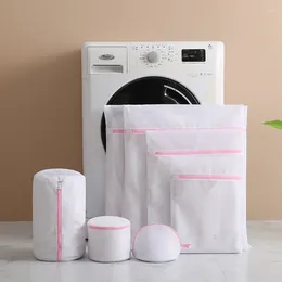 Laundry Bags Delicate Bag Net Washing Machine Pouch Socks Bra Underwear Dirty Clothes Pants Pink Mesh Protector Case