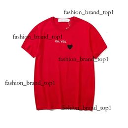 Mens T Shirts Women Designer Commes Des Garcons T-Shirts Cottons Love Tops Man Casual Tees Shirt Luxurys Clothing Street Fit Shorts Sleeve Clothes Plus Size 6cee