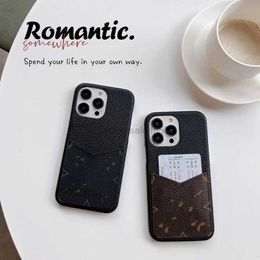 Factory wholesale Phone Cases for iPhone 15 Pro Max Cases 14 plus 13 13Promax 12 12Pro 11 Classic Presbyopia Card Insert Leather Half Pack Litchi Pattern