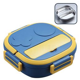 Dinnerware Stainless Steel Bento Lunch Box Easy To Clean Sealed Picnic Containers For Outdooe Hiking