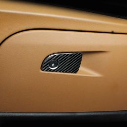 Stickers for Alpha Romeo Giulia carbon Fibre assistant driving Storage Box Sticker interior modification central console decorative strip