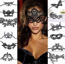 Halloween Masks Women Sexy Lace Eye Mask Party Masks For Masquerade Halloween Venetian Costumes Carnival Mask For Anonymous Mardi5002775