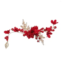 Headpieces Handmade Pearls Decor Flower Headband Lightweight With Setting For Woman Hair Styling Tools