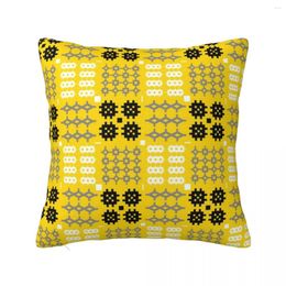 Pillow Welsh Tapestry Pattern Carthen Cymraeg Cymreig (gold) Throw Ornamental Pillows For Living Room Pillowcase