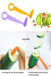Sublimation Tools Cucumber Spiral Slicer Potato Fruit Vegetable Roll Rotary Chipper Creative Home Kitchen Tool Vegetables Spiral K1967137