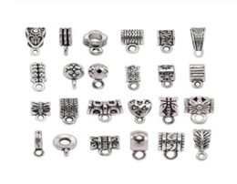 500pcs Antique Charm Bail Beads Spacer Beads Pendant Clips Pendants Connectors For Bracelet Necklace Jewellery Making2441395