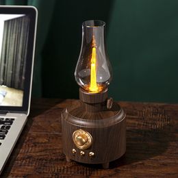 New Private Model Creative Coal Oil Lamp Retro Bluetooth Speaker Outdoor Camping Portable Wireless Computer Mini Sound System