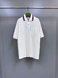 2024 New Classic Embroidered Letter Polo Shirt European Size