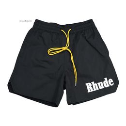 rhude 24ss rhude shorts rhude pant 24ss top quality couple Rhude shorts Men Desinger short Fashion sport pants Men Womens leather shorts US Size S-XL 811