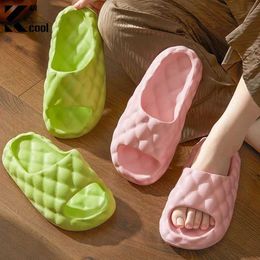 Slippers Cute Women Creative Funny Slides Pineapple Bread Shoes 2024 New Summer Eva Lightweight Holiday Beach Slipper H240514