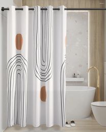 Shower Curtains Not In/Abstract Sand Roman Hole Waterproof Curtain Bath Toilet Tarpaulin Hanging Home Partition Customize