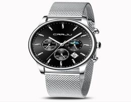 CRRJU 2266 Quartz Mens Watch Selling Casual Personality Watches Fashion Popular Student Date Accurate Wristwatches7399214