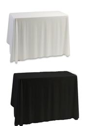 Whole White Black Table Cloth Table Cover for Banquet Wedding Party Decor 145x145cm2103157