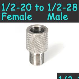 Fuel Philtre 1/2-20 Female To 1/2-28 Male Stainless Steel Thread Adapter Screw Converter For Napa 4003 Wix 24003 Unf Unef Drop Deliver Dh8Ud