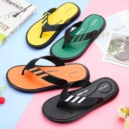 Slippers 2023 New Men Pvc Flip-flops Summer Mens Massage Beach Sandals Casual Shoes Size 40-45 H240514