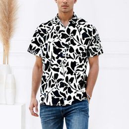 Men's Casual Shirts Summer 3D Print Fashion Short Sleeve Shirt Cotton Linen Loose Tops