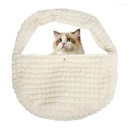 Cat Carriers Pet Sling Carrier For Small Dogs Breathable Hands Free Crossbody Dog Pouch Portable Puppy Bag Soft Tote Cats