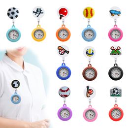 Pocket Watches Motion Clip Watch Nurse Badge Accessories For Women And Men Brooch Pin-On Drop Delivery Otz9R