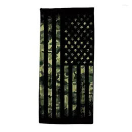 Shower Curtains American Flag Beach Towels For Body Bath Swimming Travel Camping Sport Black White