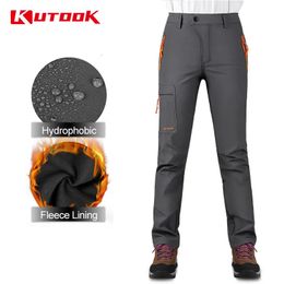 KUTOOK Outdoor Trekking Pants Women Camping Hiking Pants Softshell Pants Trousers Cargo Pants for Women Leggings Hiking Clothing 240508