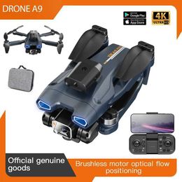 Drones HD 4K drone 8K dual camera brushless high hold folding mini drone WIFI FPV aerial photography RC four helicopter toy helicopter drone B240516