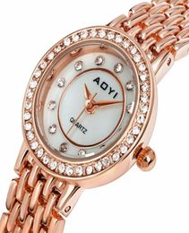 Elegant Watch for women WhiteRose gold and Gold Colours 20cm length Fast Watches Gift for Wife5795468