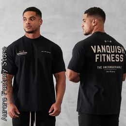 Men's T-Shirts Summer Men Cotton T-Shirt Sports Tops Ts Male Fashion Letter Camiseta Gym Running Training Clothing Casual Strtwear T240515