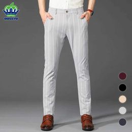 Men's Pants Brand Mens Casual Pants Spring Summer Business Suit Pant Skinny Trousers Male Dress Classic Groom Wedding Office Trouser Man Y240514