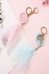 Fashion Aessoriescolors Keychain Dreamcatcher Bag Pendant Decoration Gift Handmade Mini Mordern Style Dream Catcher Keychains 165394504