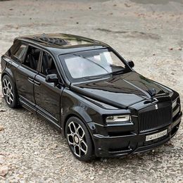 Diecast Model Cars 1 32 Rolls Royce SUV Cullinan alloy car model die cast metal toy car model simulated sound and light series childrens gifts