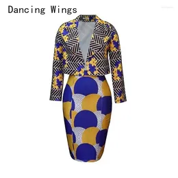 Two Piece Dress European And American Clothing African Plus Size Casual Small Suit Two-Piece Set Skirts Women