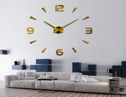 37inch New Wall Clock Quartz Watch Pared Modern Design Large Decorative Clocks Europe Acrylic Stickers Living Room Klok9078543