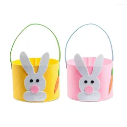 Party Decoration Easter Bag Basket Goody Tote Handbag Plush Storage Candy Household Supplies